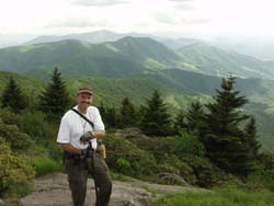 guy on a mountain hike
